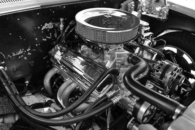 motor v autě